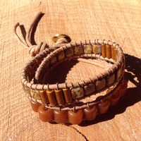 The "Fall Line" Double Wrap Bracelet - Thumbnail 1