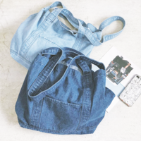 Free Shipping-VINTAGE DENIM 2 WAY BAG - Thumbnail 1