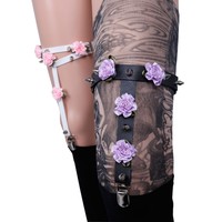 Pastel Goth Harajuku Garter Belt Harness Accessories - Thumbnail 2