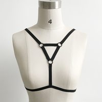 Sexy Strappy Lingerie Caged Bralette Bra - Thumbnail 3