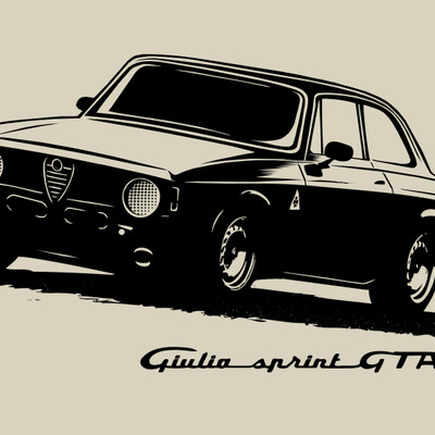 Alfa romeo gta t-shirt. classic car shirt, vintage car tee