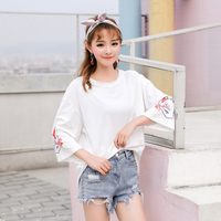Harajuku Kawaii Black and White Cat Print Shirt - Thumbnail 4
