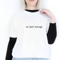 Free Shipping-"NO HARD FEELINGS" TEE - Thumbnail 1