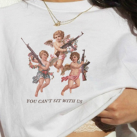 "YOU CAN'T SIT WITH US" T SHIRT - Thumbnail 1