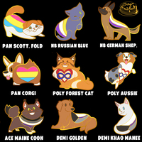 Pride Pets Enamel Pin - Thumbnail 1