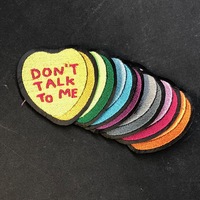 DON'T TALK TO ME conversation heart patch - Thumbnail 1