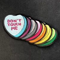 DON'T TOUCH ME conversation heart patch - Thumbnail 1