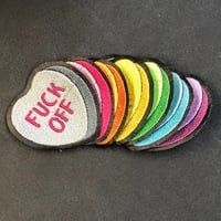 FUCK OFF conversation heart patch - Thumbnail 1