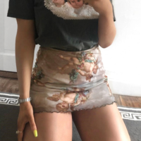 Free Shipping-GOTHIC ANGELS MINI SKIRT - Thumbnail 1