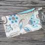 Teal/Brown Wristlet - Thumbnail 1