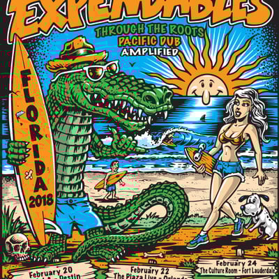 Expendables (fl) 18x24 screenprinted poster (signed and numbered)