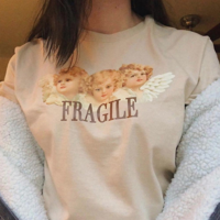 Free Shipping-FRAGILE ANGELS TEE - Thumbnail 1