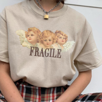Free Shipping-FRAGILE ANGELS TEE - Thumbnail 2