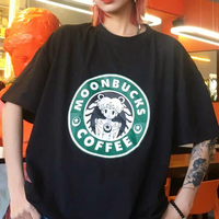 MOONBUCKS COFFEE Sailor Moon Printed Tee - Thumbnail 3