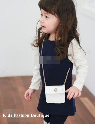 Girls gorgeous dress with attached purse/pocket