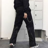 Free Shipping-CYBER GOTH TROUSERS WITH ZIP  - Thumbnail 2