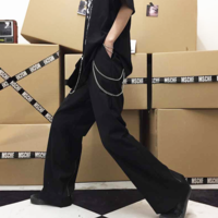 Free Shipping-CYBER GOTH TROUSERS WITH ZIP  - Thumbnail 3