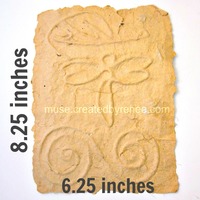 Handmade Paper with Embossed Designs  - Thumbnail 1