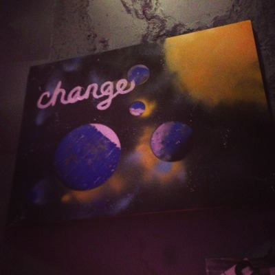 "change" donation, $10.