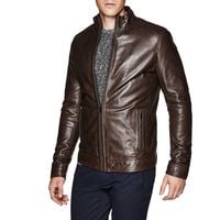 Real Leather Genuine Lambskin Men Jacket Motorcycle Slim Fit Stylish Biker  jacket - Thumbnail 1