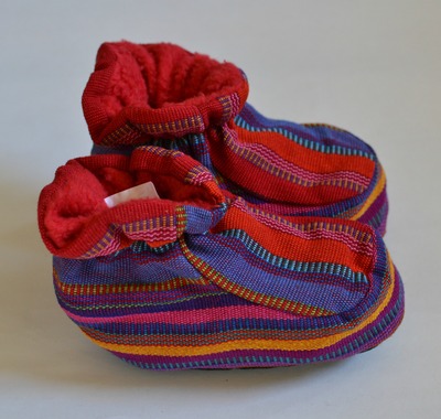Infant/Toddler Cotton Woven Booties size 4-4.5