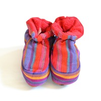 Infant/Toddler Cotton Woven Booties size 4-4.5 - Thumbnail 2