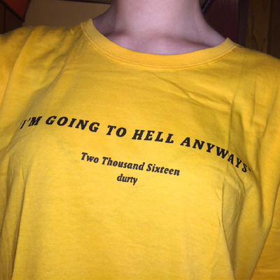 Free Shipping-"I'M GOING TO HELL ANYWAYS" TEE