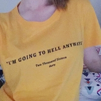 Free Shipping-"I'M GOING TO HELL ANYWAYS" TEE - Thumbnail 1