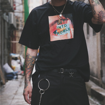 Free shipping-get into trouble tee - Thumbnail 4