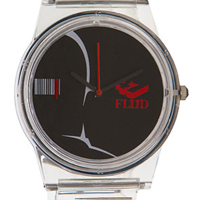 The flud x hitman pantone watch in clear