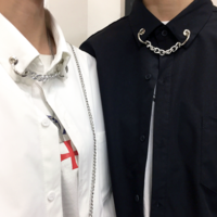 Free Shipping-CYBER GOTH CHAIN SHIRT - Thumbnail 1