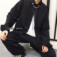 Free Shipping-CYBER GOTH CHAIN SHIRT - Thumbnail 2