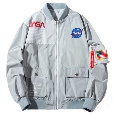 Harajuku new fashion astronaut air force pilot jacket baseball wear - Thumbnail 3