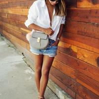 White Long-Sleeve Casual Shirt With Pocket - Thumbnail 3