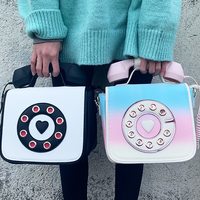Trendy Phone Design Handbag - Thumbnail 4