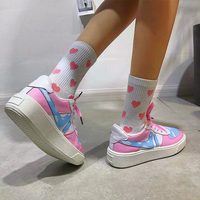 Harajuku Clouds Pastel Pink Sneakers Shoes - Thumbnail 3