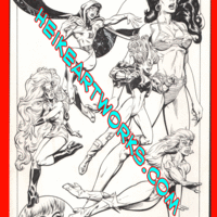 Femforce # 140 Splash Page--Art by Mark Heike and Jeff Austin! - Thumbnail 1