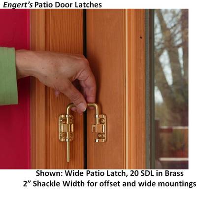 Patio door latch collection