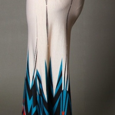 High waisted abstract skirt