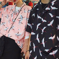 Japanese Crane Blouse - Thumbnail 3