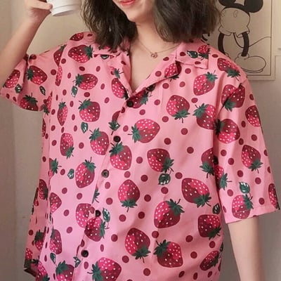 Strawberry pink blouse