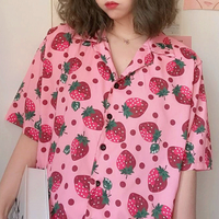 Strawberry Pink Blouse - Thumbnail 1