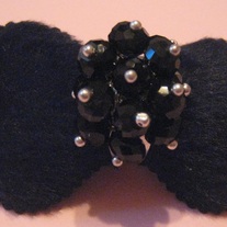 Back Crystal Adjustable Ring