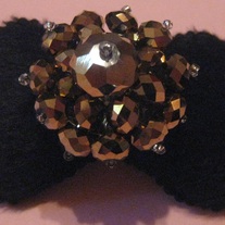 Gold Crystal Adjustable Ring