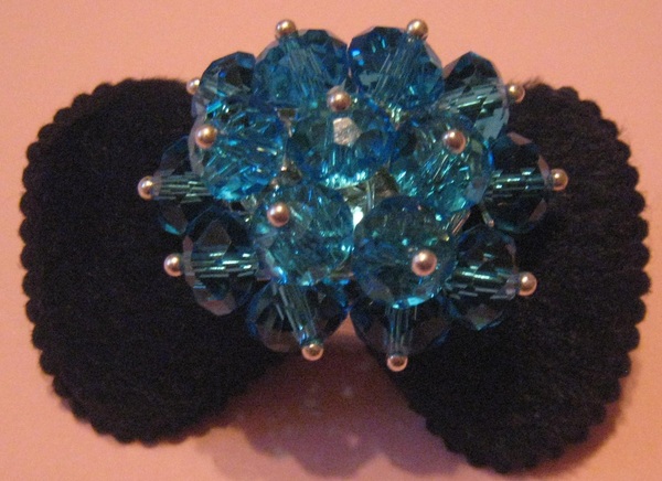 LTeal Crystal Adjustable Ring