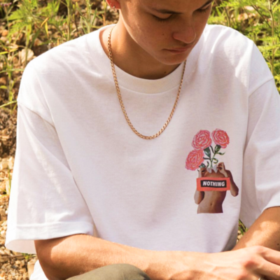 Free Shipping-VINTAGE ROSE IN MY HEAD TEE