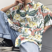 Free Shipping-RETRO FLORAL SHIRT - Thumbnail 3