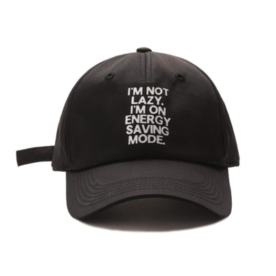 Free Shipping-"I'M NOT LAZY I'M ON ENERGY SAVING MODE" CAP 