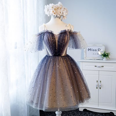 Cute tulle short prom dress, evening dress - Thumbnail 5
