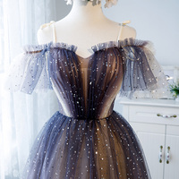 Cute tulle short prom dress, evening dress - Thumbnail 3